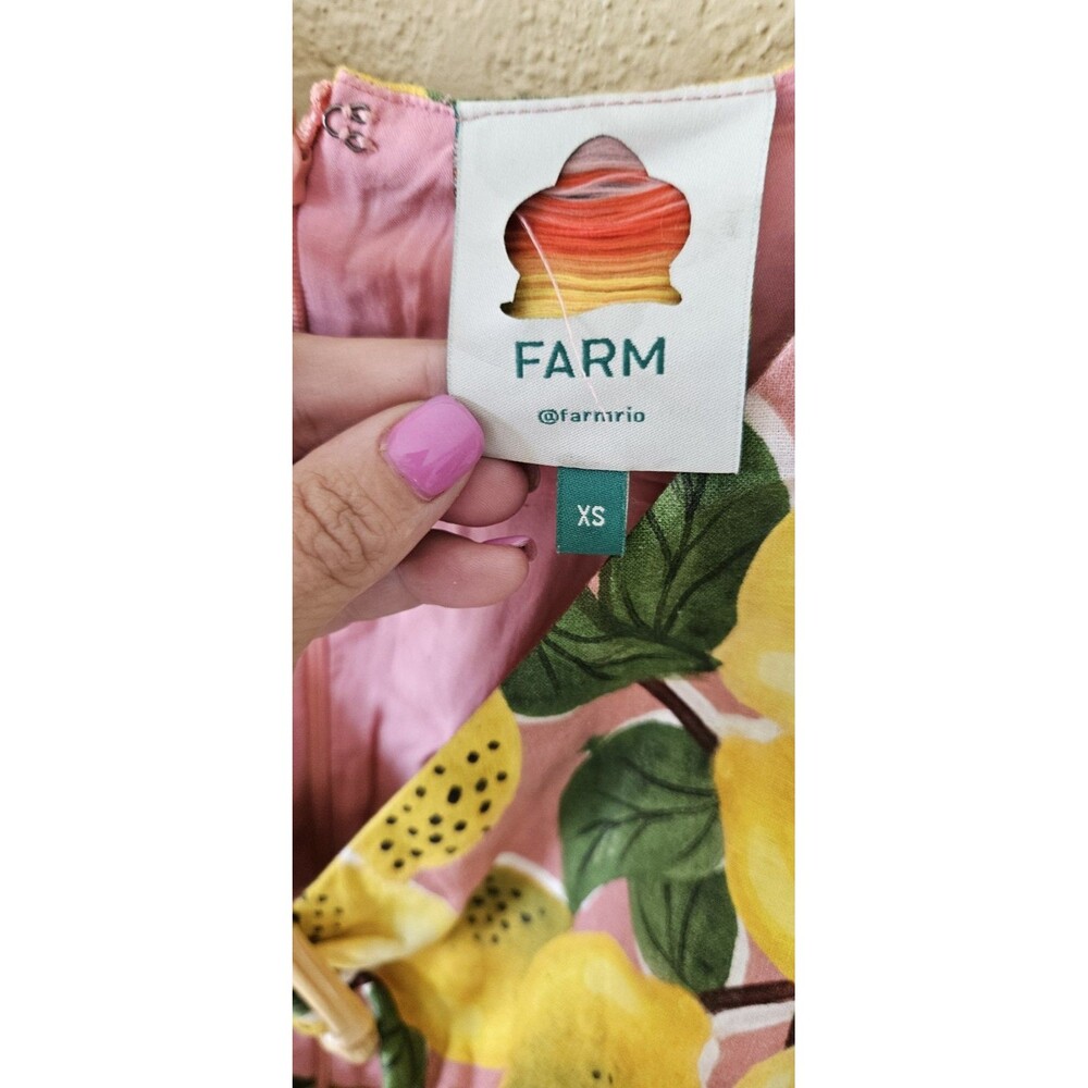 Farm Rio  Fresh Lemons  Sz S Jumpsuit - Picture 6 of 7